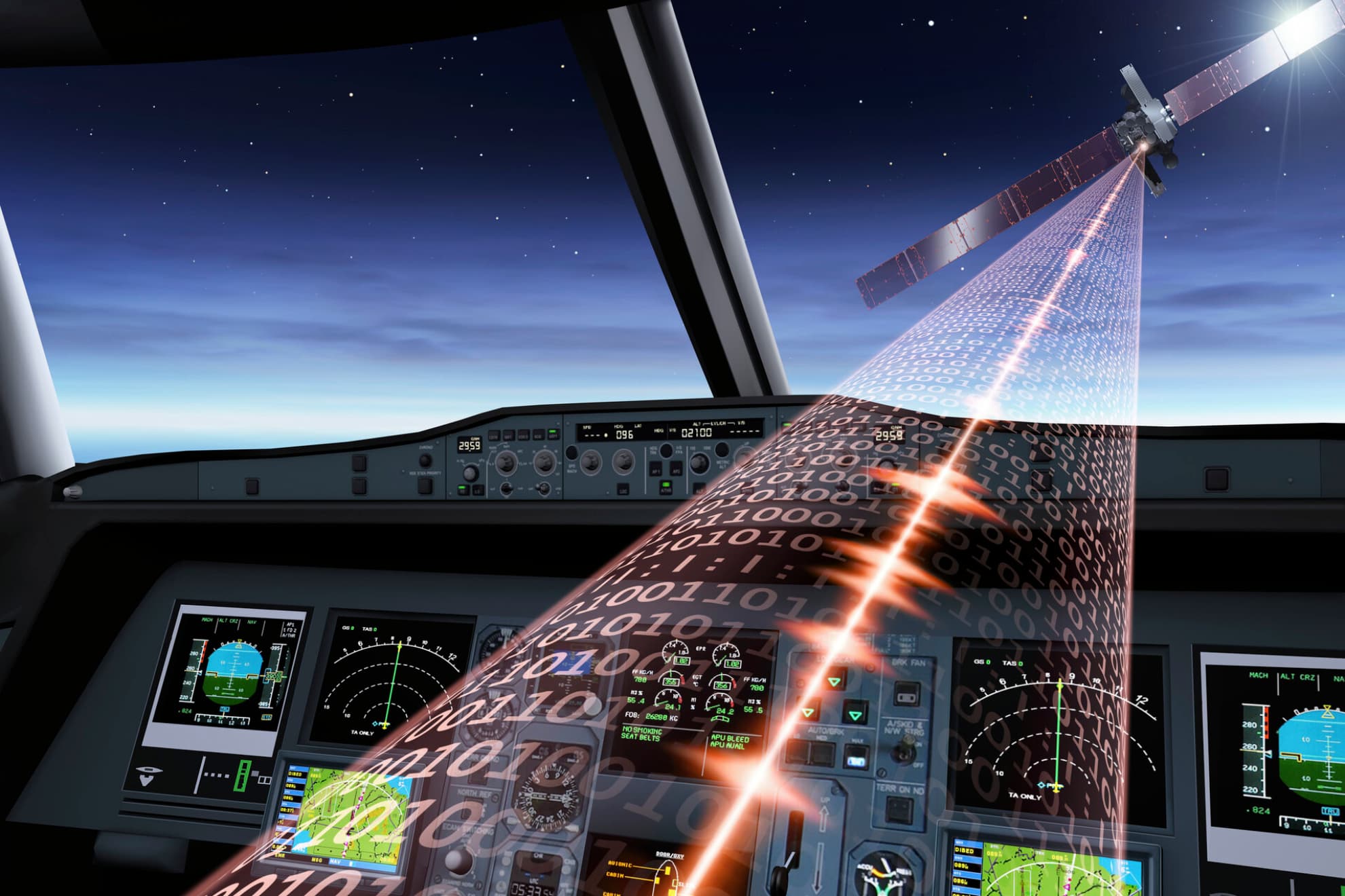 cockpit satellite